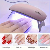UV Led Lamp For Nails 6W Nail Lamp Light With Timer Mini